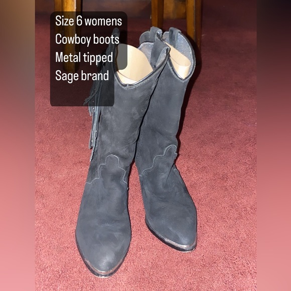 Sage brand, western cowboy boots women’s size 6 - Picture 4 of 5